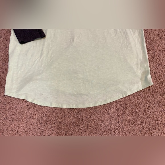 Torrid Baseball Tee - Super Soft Slub Not Average Green & Grey Size 3X - Picture 4 of 8